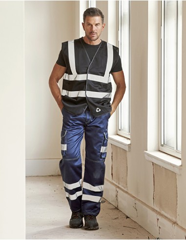 Y-HVW120-Hi-Vis Top Cool Recycled Open Mesh Waistcoat